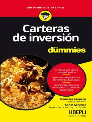 cover image of Carteras de inversión para dummies